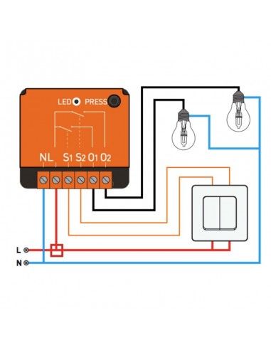 Yeelight - Interrupteur pour circuit électrique 230V/10A Wi-Fi/Bluetooth