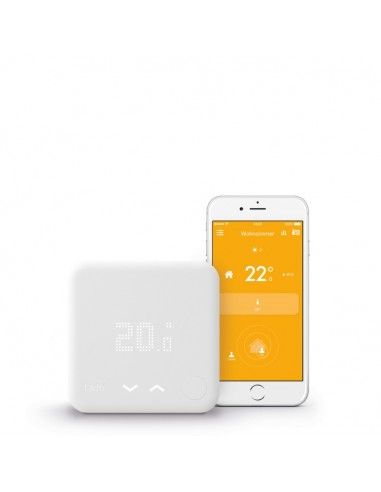 contrôle de chauffage intelligent par géolocalisation via Smartphone avec les batteries Basics tado° Thermostat Intelligent produit complémentaire 