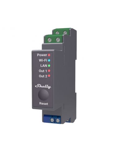 SHELLY - 2-channel Wi-Fi DIN Rail Module (Shelly PRO 2)