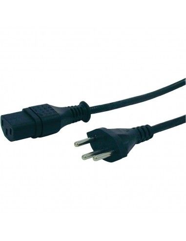 Swiss 1.5m, black H05VV-F 3G0.75mm, power supply cable