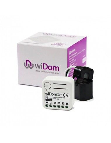 WiDom - micromodulo commutatore 1 relè e wattmetro Z-Wave+ (Energy Driven Switch version C)
