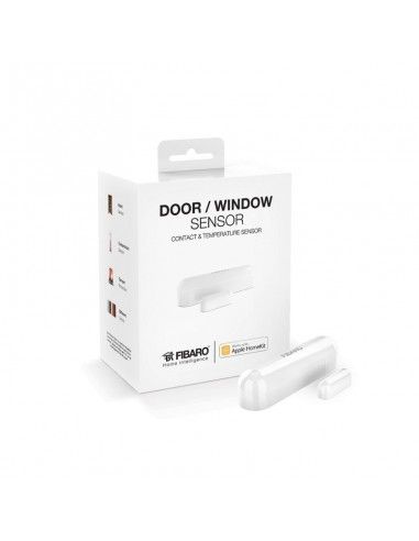 FIBARO - Bluetooth Door/window sensor Apple HomeKit Compatible - White (FIBARO Door/Window Sensor FGBHDW-002-1)