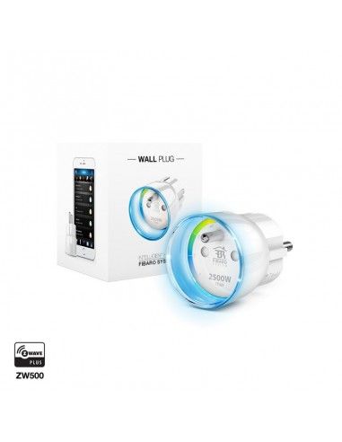 FIBARO  - Z-Wave+ Wall plug with energy consumption monitoring (French format) FGWPE-102-ZW5 (FIBARO Wall Plug)