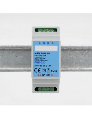 Eutonomy - Adapter euFIX DIN für Fibaro FGD-212 (ohne Mikroschalter)