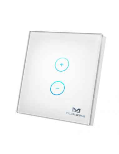 MCO Home - Dimmer Touch Panel Z-Wave 1 Button, White (MH-DT411)
