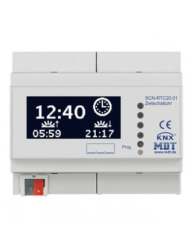 MDT - Zeitschaltuhr mit 20 Kanälen und LCD Anzeige, Reiheneinbaugerät