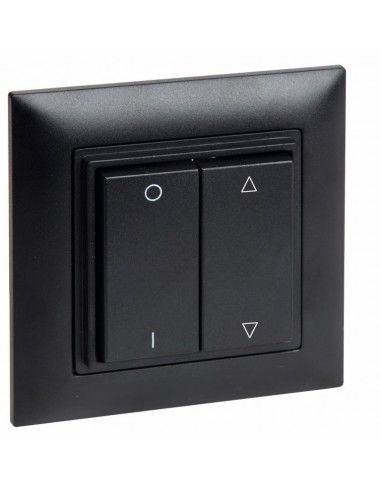 OMNIO - Wall mounted transmitter 4-channels WS-CH-102 (black with marking"0-1" and arrow upwards/downwards)
