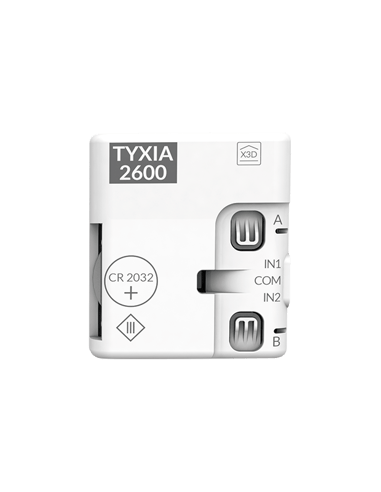 Delta Dore - Multifunction 2 channel X3D battery transmitter Tyxia 2600