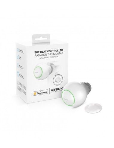FIBARO - Valvola termostatica Homekit e sensore temperatura (Radiator Thermostat Starter Pack)