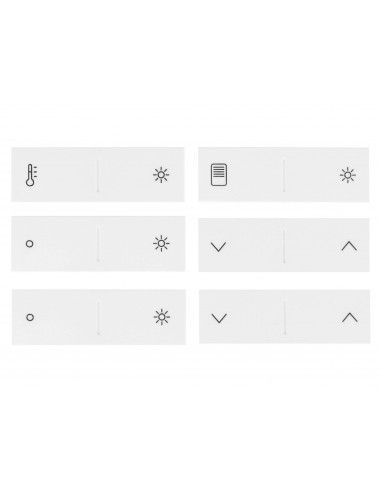 Dingz - Touches de remplacement «Dingz buttons basics» pour interrupteur dingz (blanc)