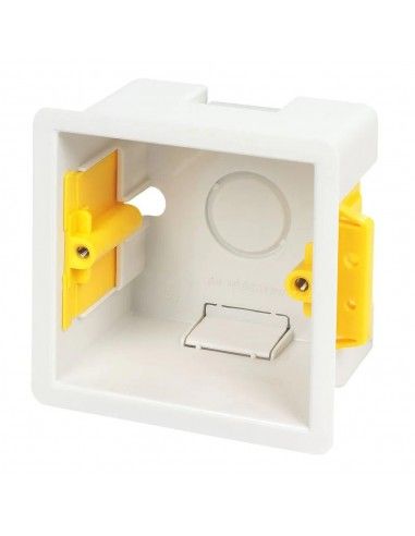 Appleby - Boîte d'encastrement carrée 47mm blanche