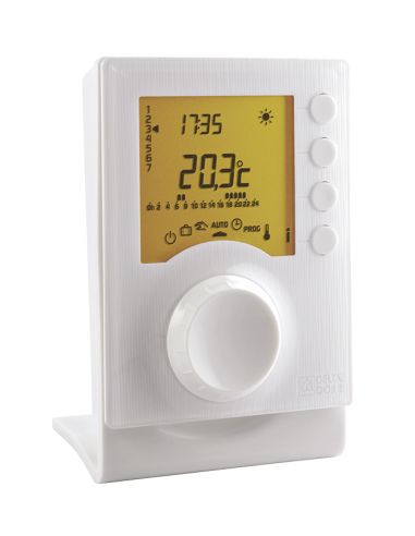 Delta Dore - Thermostat programmable sans fil avec 2 modes de température Tybox 137