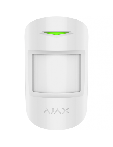 Ajax - Drahtloser Bewegungsmelder Motion ProtectPlus mit Mikrowellensensor, der Haustiere ignoriert (Ajax Motion Protec Plus)