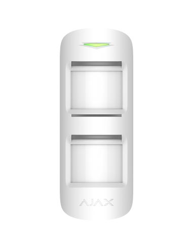 Ajax - Rilevatore di movimento wireless per esterni, con protezione antimascheramento, ignora il movimento degli animali domesti
