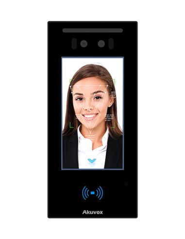 Akuvox - Zutrittskontrollgerät mit Gesichtserkennung, BLE, RFID, NFC, QR Code (Akuvox A05C)