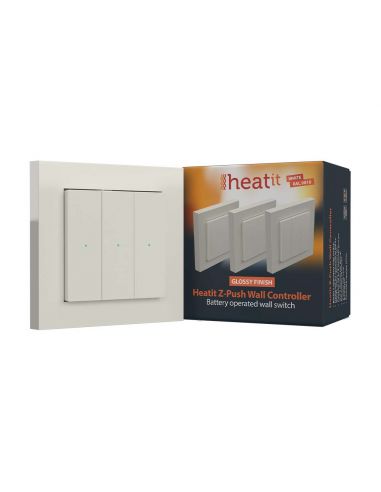 Heatit Controls - Regolatore a parete Z-Wave+ 700 Z-Push senza fili