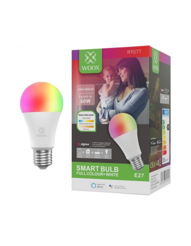 Woox - Zigbee E27 RGB + CCT connected light bulb