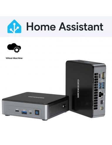 Mini PC avec machine virtuelle Home Assistant préinstallée (Home Assistant Virtual Mini-PC GMA12)