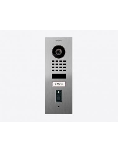 Doorbird - Video doorphone D1101FV Fingerprint 50 with 1 call button and integrated EKEY fingerprint reader, flush-mounted