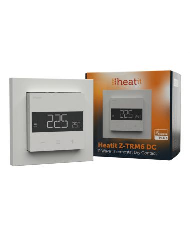 Heatit controls - Heatit Z-TRM6 DC Z-Wave Thermostat, white