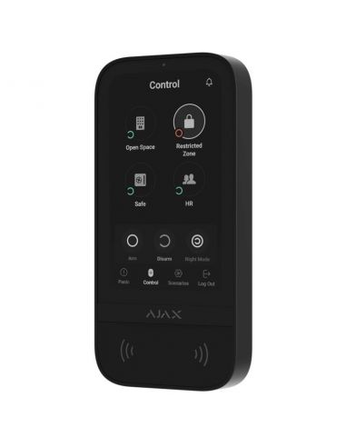 Ajax - KeyPad TouchScreen White Wireless keyboard with touch screen to control an Ajax system