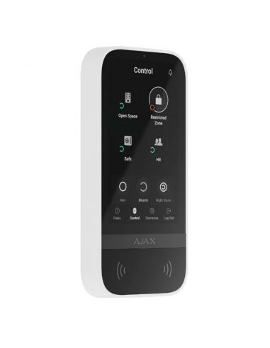 Ajax - KeyPad TouchScreen Weiß Drahtlose Tastatur mit Touchscreen zur Steuerung eines Ajax-Systems