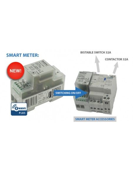 Qubino - Modulo Smart Energy Meter Z-Wave+ formato DIN (Qubino Smart Meter ZMNHTD1)