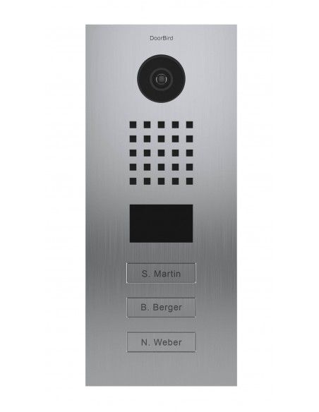 Doorbird - IP Video Door Station D2103V - 3 Call buttons - Brushed Stainless Steel