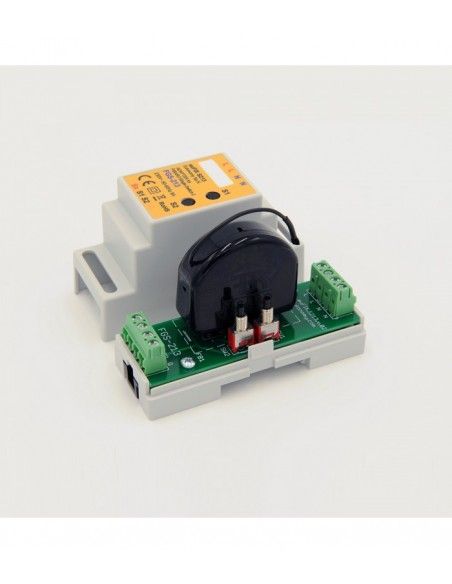 Eutonomy - Adapter euFIX DIN für Fibaro FGS-213 / FGBHS-213 (mit Mikroschalter)