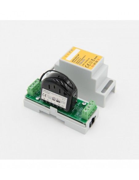 Eutonomy - Adapter euFIX DIN für Fibaro FGS-213 / FGBHS-213 (ohne Mikroschalter)