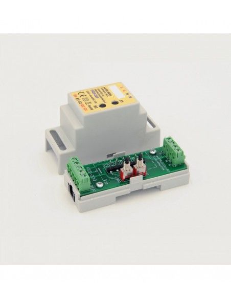 Eutonomy - Adapter euFIX DIN für Fibaro FGS-223 (mit Mikroschalter)