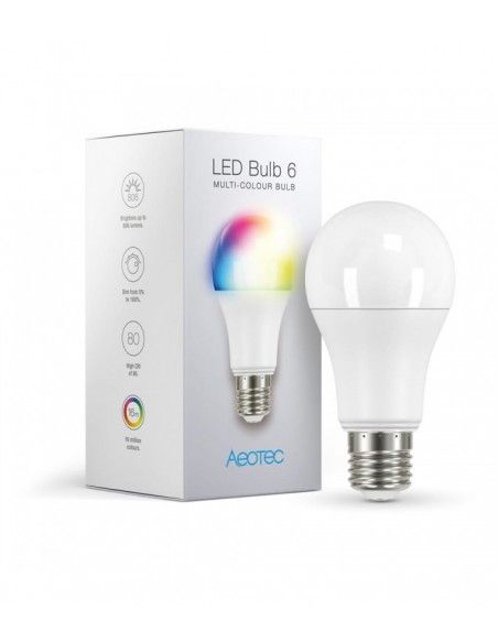 Aeotec - Lampadina LED Bulb 6  Mutli-Colour E27 Z-Wave Plus