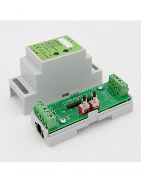 Eutonomy - Adapter euFIX DIN für Fibaro FGR-223 (mit Mikroschalter)