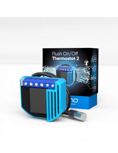 Qubino - Micromodulo termostato e wattmetro Z-Wave+ ZMNKID1 (Qubino Flush ON/OFF Thermostat 2)