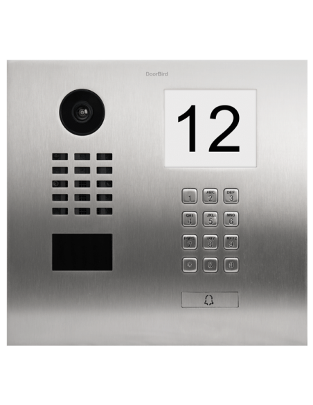 Doorbird - IP Video Door Station D2101IKH - 1 Call button - Keypad Module - Infro module - Brushed Stainless Steel