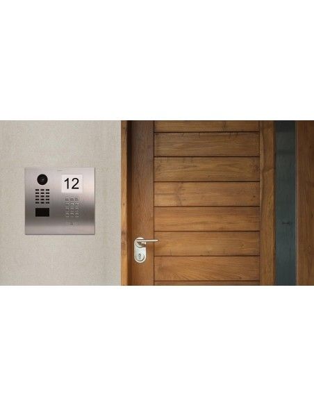 Doorbird – Vernetzter Video-Portier D2101IKH – 1 Klingel mit Lesegerät für RFID-Badges - Keypad Modul - Info Modul