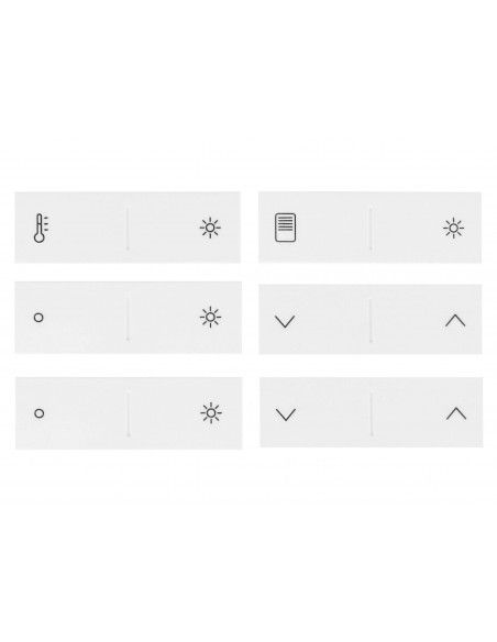 Dingz - Touches de remplacement «Dingz buttons basics» pour interrupteur dingz (blanc)