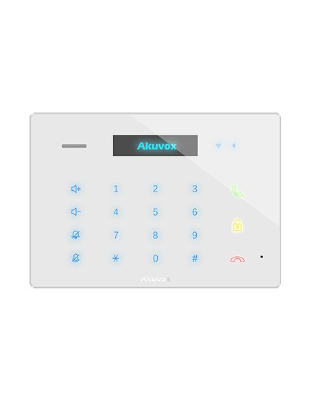 Akuvox - Console intérieure SIP audio avec Wifi et Bluetooth C312A - Blanc