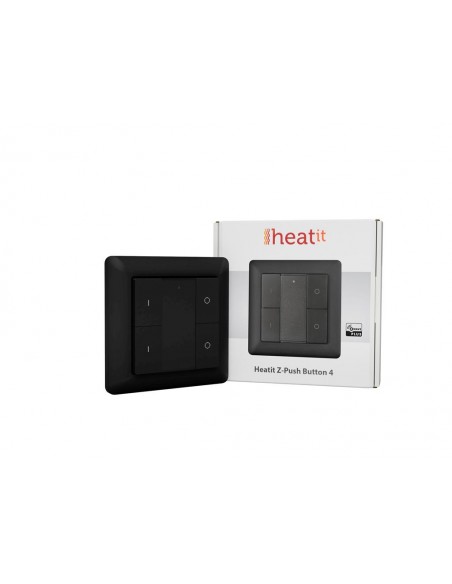 Thermofloor - Schalter mit 4 Tasten Heatit Z-Push Button Z-Wave+