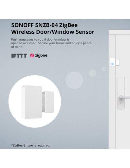 SONOFF - Sensore di apertura porte/finestre Zigbee 3.0