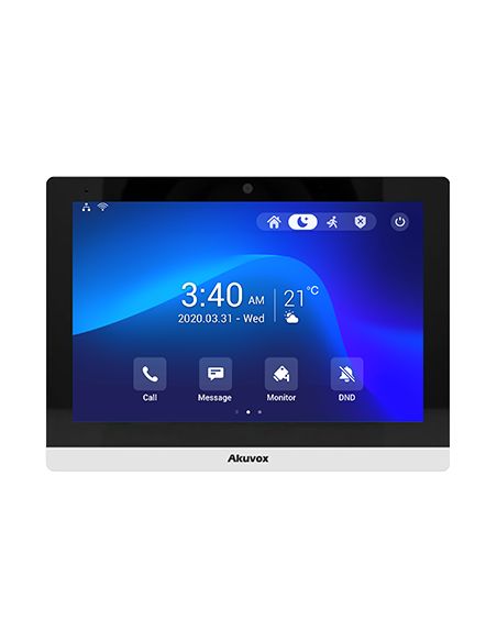 Akuvox - Console intérieure SIP avec écran tactile 10", Wifi, Bluetooth, Android 9.0 (Akuvox C319A)