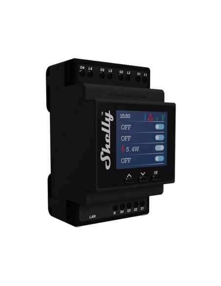 SHELLY - WiFi-operated Quad Relay Switch (Shelly PRO 4PM)