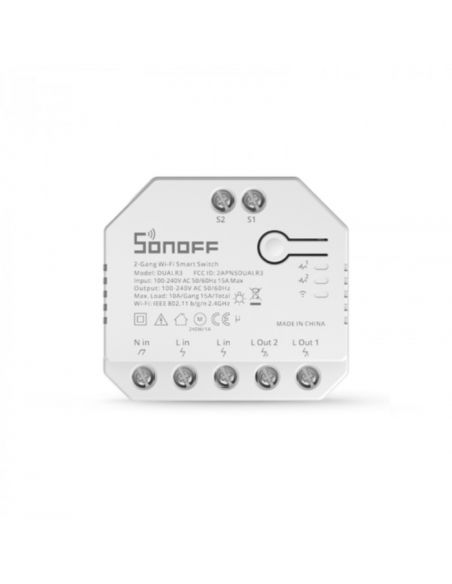 SONOFF - Commutateur Intelligent WIFI 2 canaux + suivi de consommation