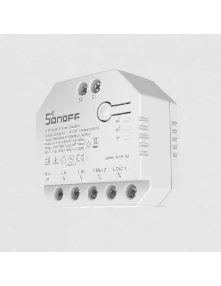 SONOFF - Interruttore intelligente WIFI a 2 canali + monitoraggio del consumo