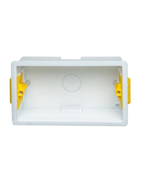Appleby - Two gangs Flush mounted box square 47mm white