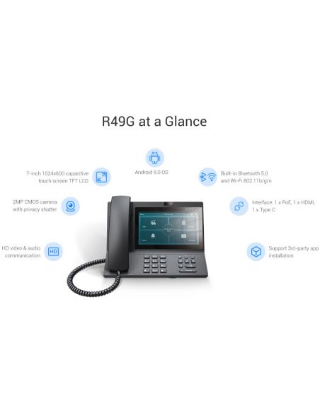 Akuvox VP-R49G Multifunktionales Android-SIP-Telefon