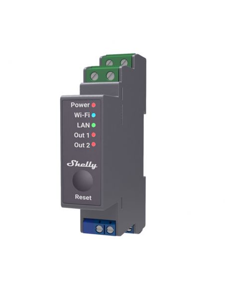 SHELLY - 2 channel Wi-fi DIN rail module (Shelly PRO 2)