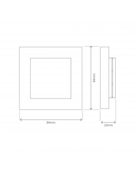 Heatit Controls - External Room Sensor White RAL 9003