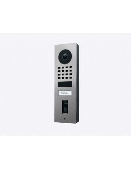 Doorbird - Portier vidéo connecté D1101FV Fingerprint 50 avec un bouton d'appel et lecteur d'empreinte EKEY intégré