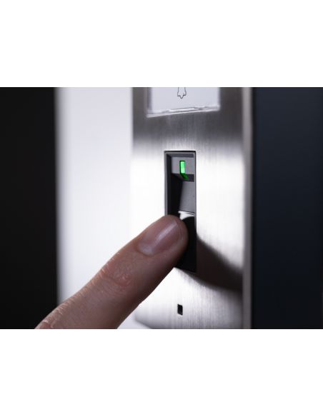 Doorbird - Portier vidéo connecté D1101FV Fingerprint 50 avec un bouton d'appel et lecteur d'empreinte EKEY intégré